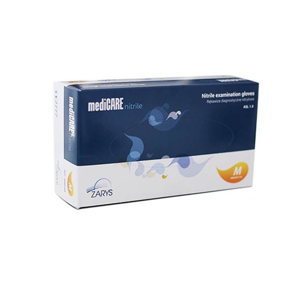 ZARYS RĘKAWICE NITRYLOWE ROZ.M 100SZT 40151200 - dermes store